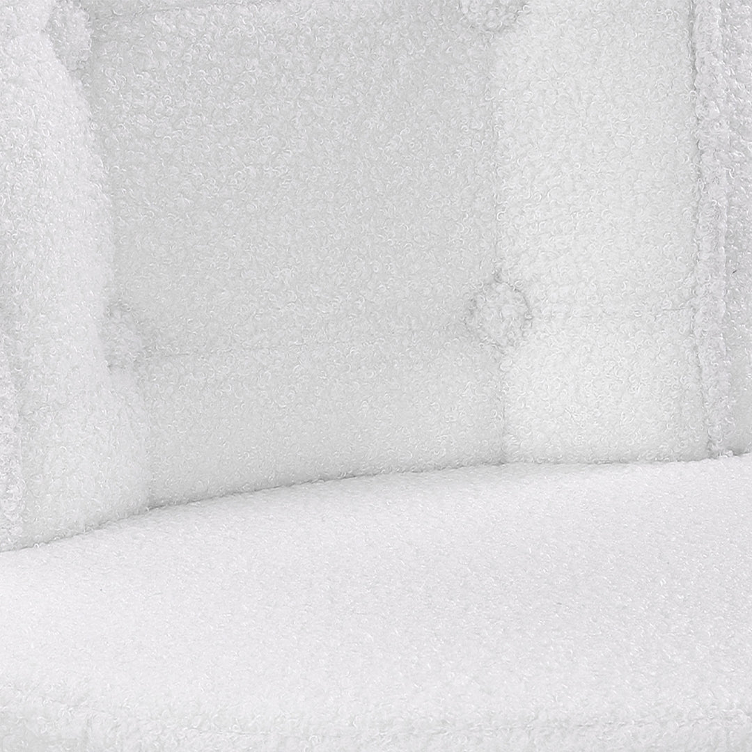 Height-Adjustable Swivel Vanity Chair with Castors