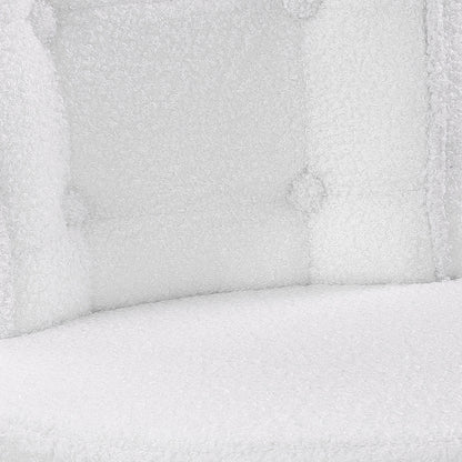 Height-Adjustable Swivel Vanity Chair with Castors