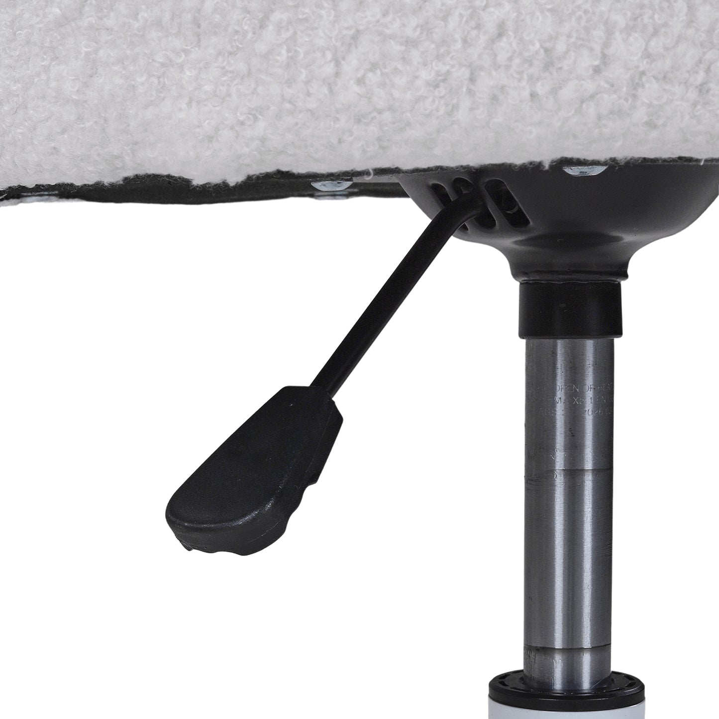 Height-Adjustable Swivel Vanity Chair with Castors