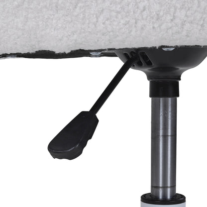 Height-Adjustable Swivel Vanity Chair with Castors
