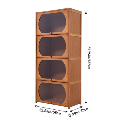Multipurpose Freestanding Bookcase Storage Cabinet