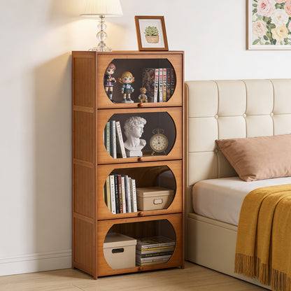 Multipurpose Freestanding Bookcase Storage Cabinet