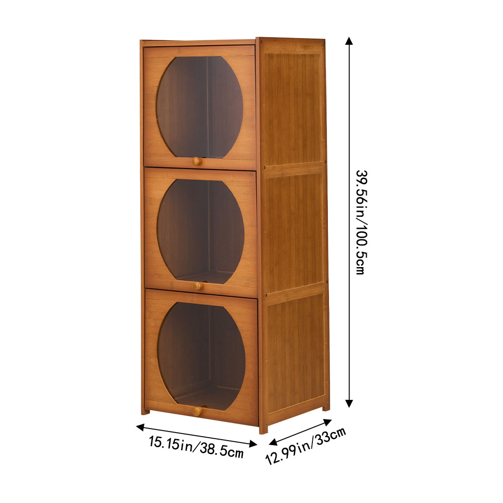 Multipurpose Freestanding Bookcase Storage Cabinet
