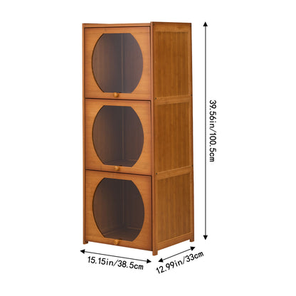 Multipurpose Freestanding Bookcase Storage Cabinet