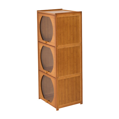 Multipurpose Freestanding Bookcase Storage Cabinet