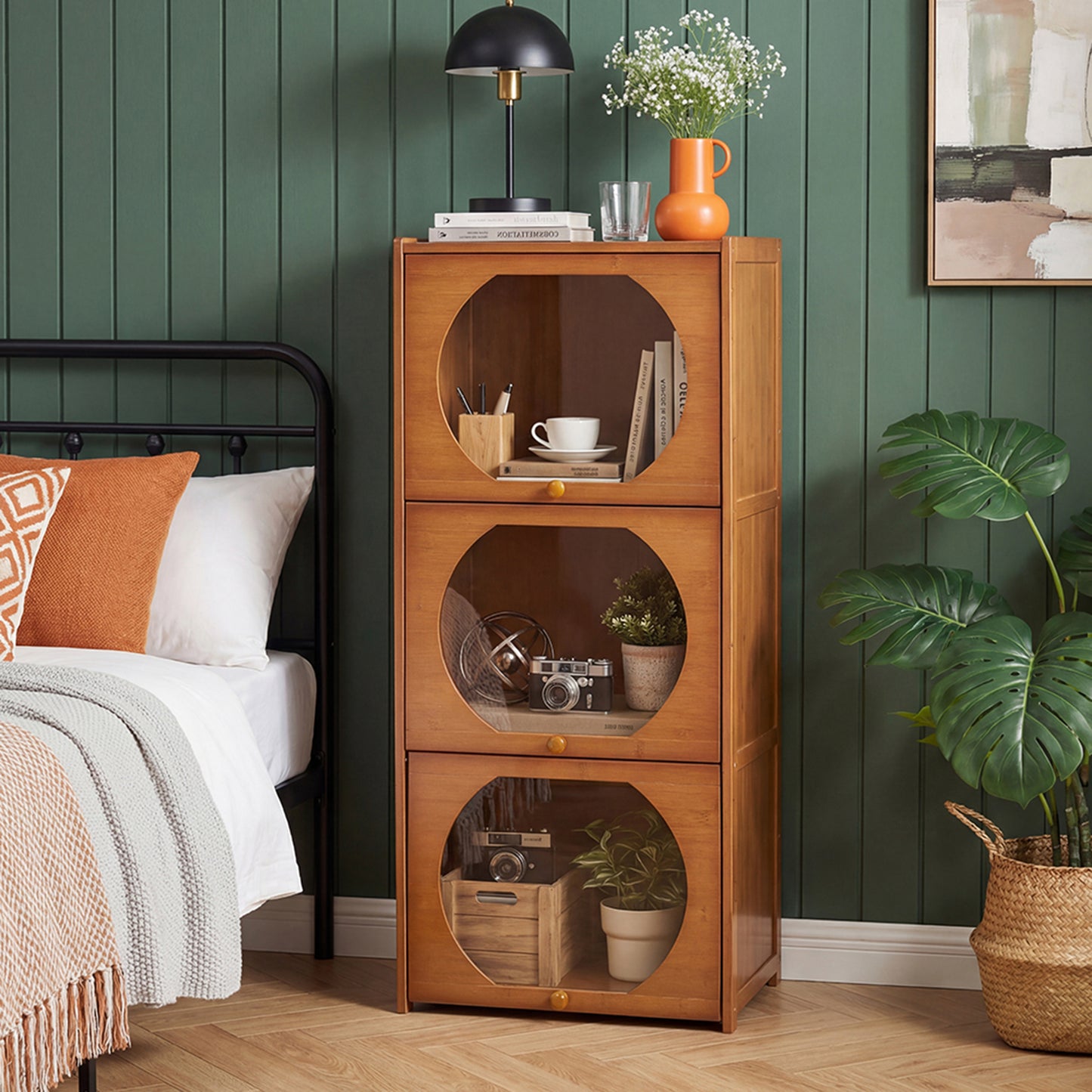 Multipurpose Freestanding Bookcase Storage Cabinet