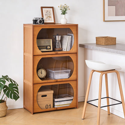 Multipurpose Freestanding Bookcase Storage Cabinet