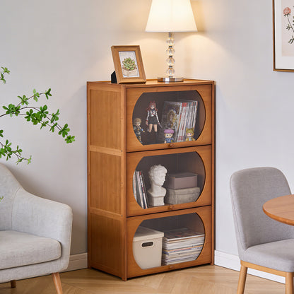 Multipurpose Freestanding Bookcase Storage Cabinet