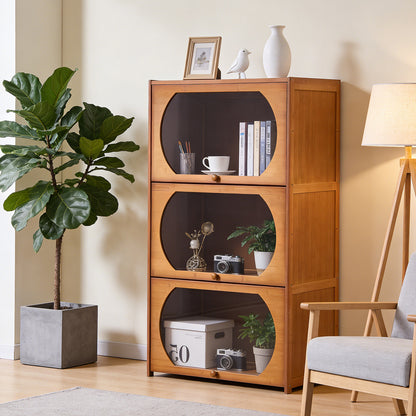 Multipurpose Freestanding Bookcase Storage Cabinet