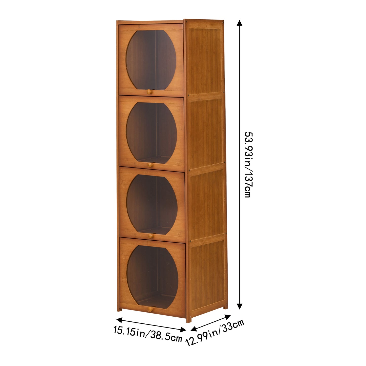 Multipurpose Freestanding Bookcase Storage Cabinet