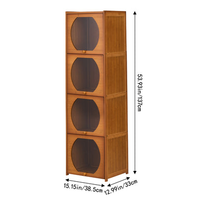 Multipurpose Freestanding Bookcase Storage Cabinet