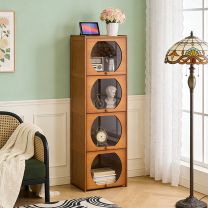 Multipurpose Freestanding Bookcase Storage Cabinet