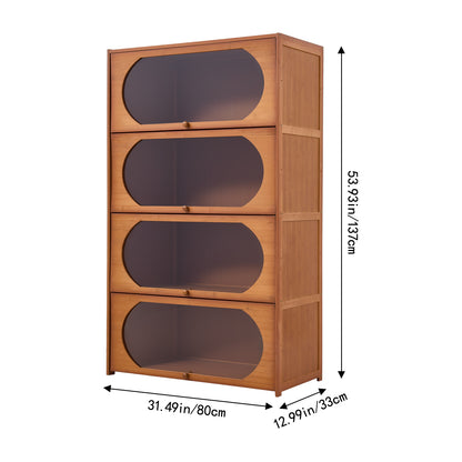 Multipurpose Freestanding Bookcase Storage Cabinet