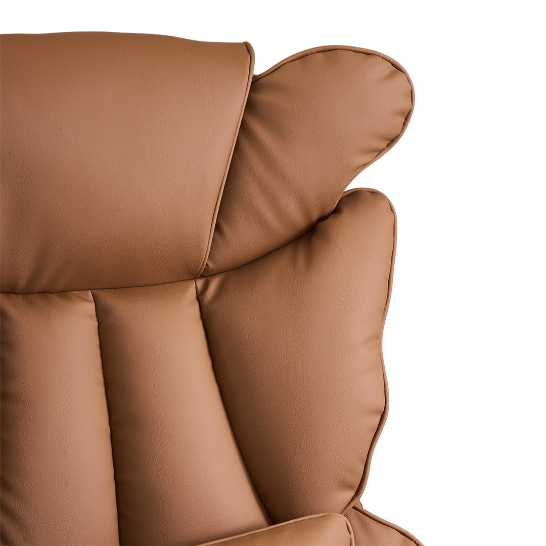 Ergonomic High Back Office Chair with Footrest and Casters