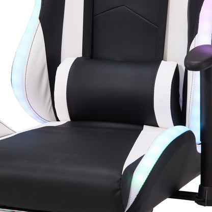 Ergonomic Gaming Chair with RGB Light & Massage Lumbar