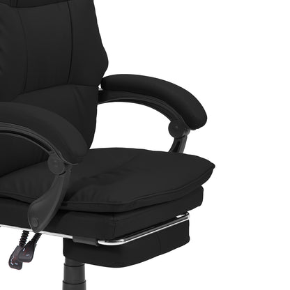 Height-Adjustable Ergonomic Reclining Office Chair with Footrest