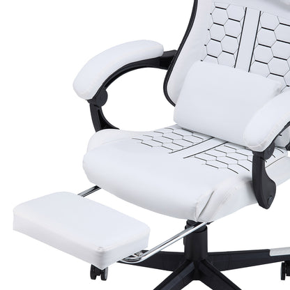 High Back Ergonomic Gaming Chair with Massage Lumbar Support & Footrest