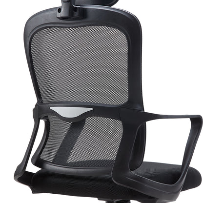 Ergonomic Mesh Office Chair with Adjustable Headrest & 15° Tilt Recline