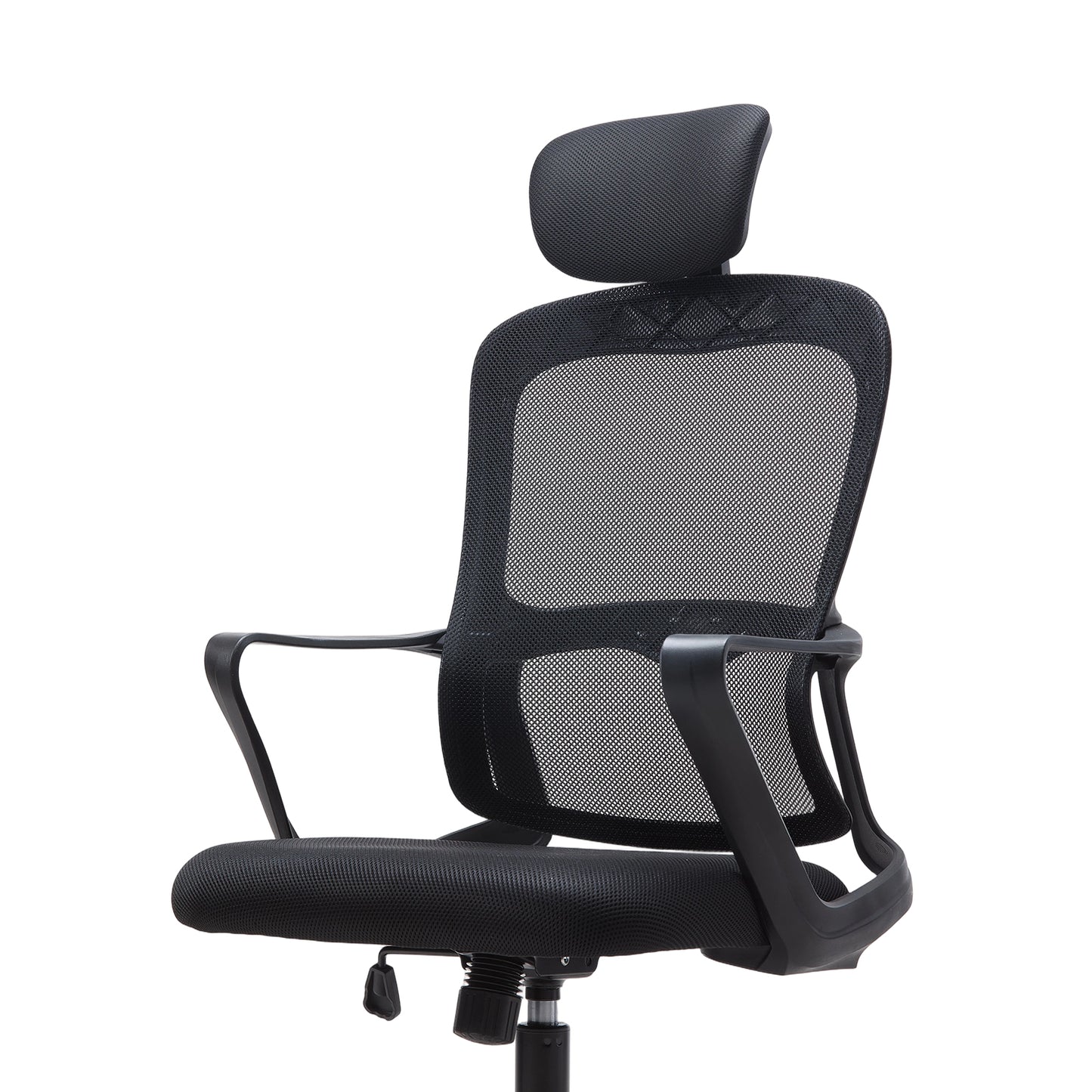Ergonomic Mesh Office Chair with Adjustable Headrest & 15° Tilt Recline