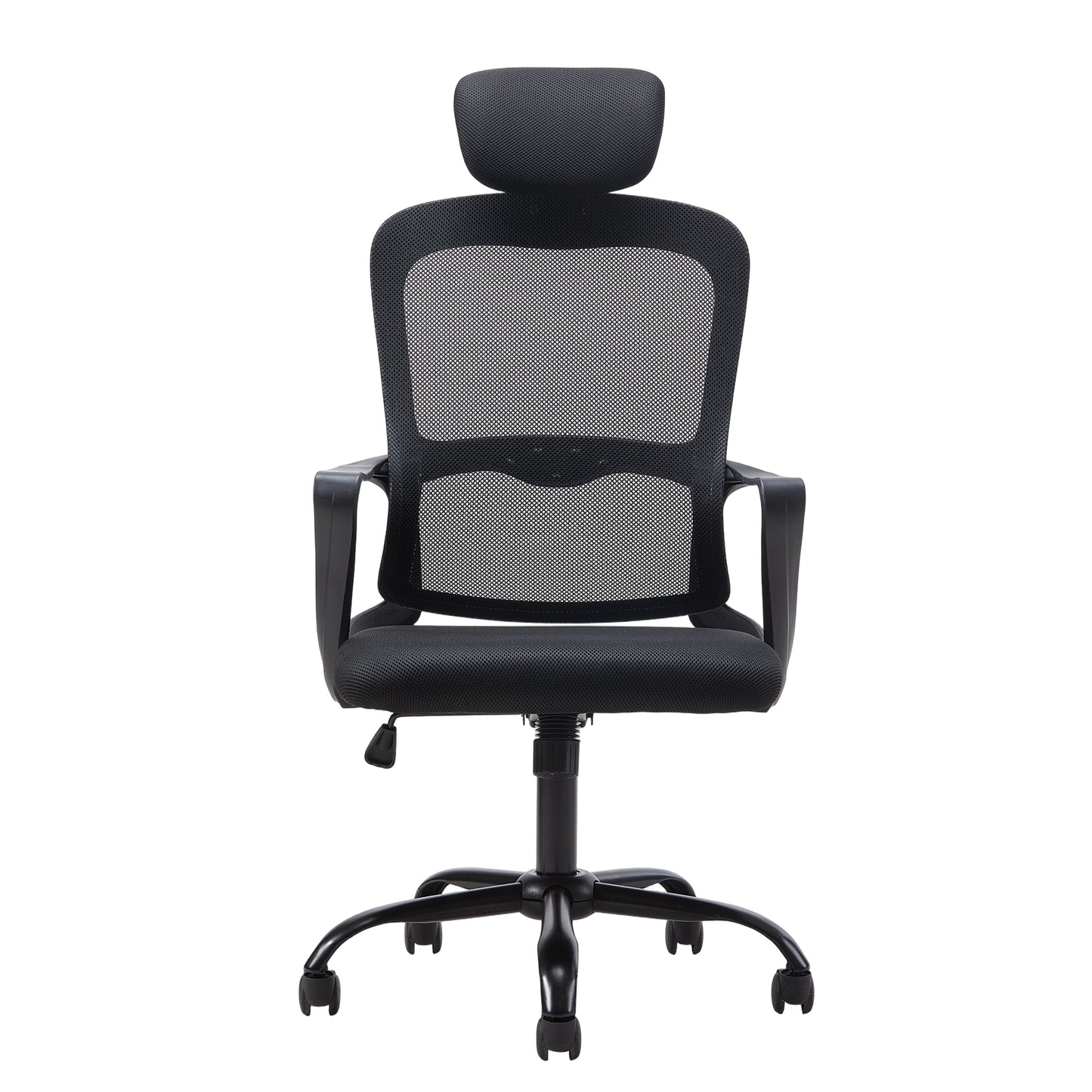 Ergonomic Mesh Office Chair with Adjustable Headrest & 15° Tilt Recline