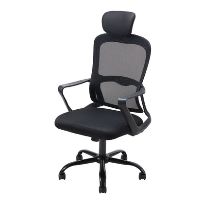 Ergonomic Mesh Office Chair with Adjustable Headrest & 15° Tilt Recline