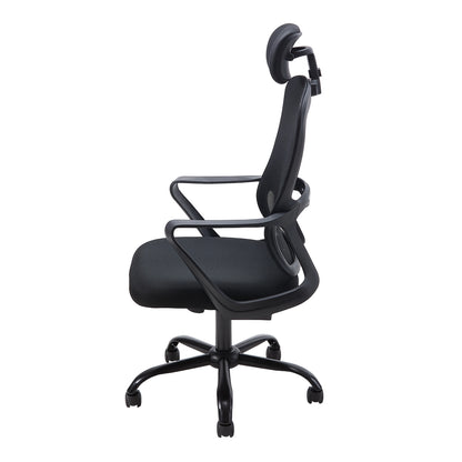 Ergonomic Mesh Office Chair with Adjustable Headrest & 15° Tilt Recline