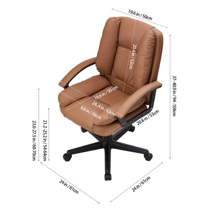 Height-Adjustable Reclining Office Chair