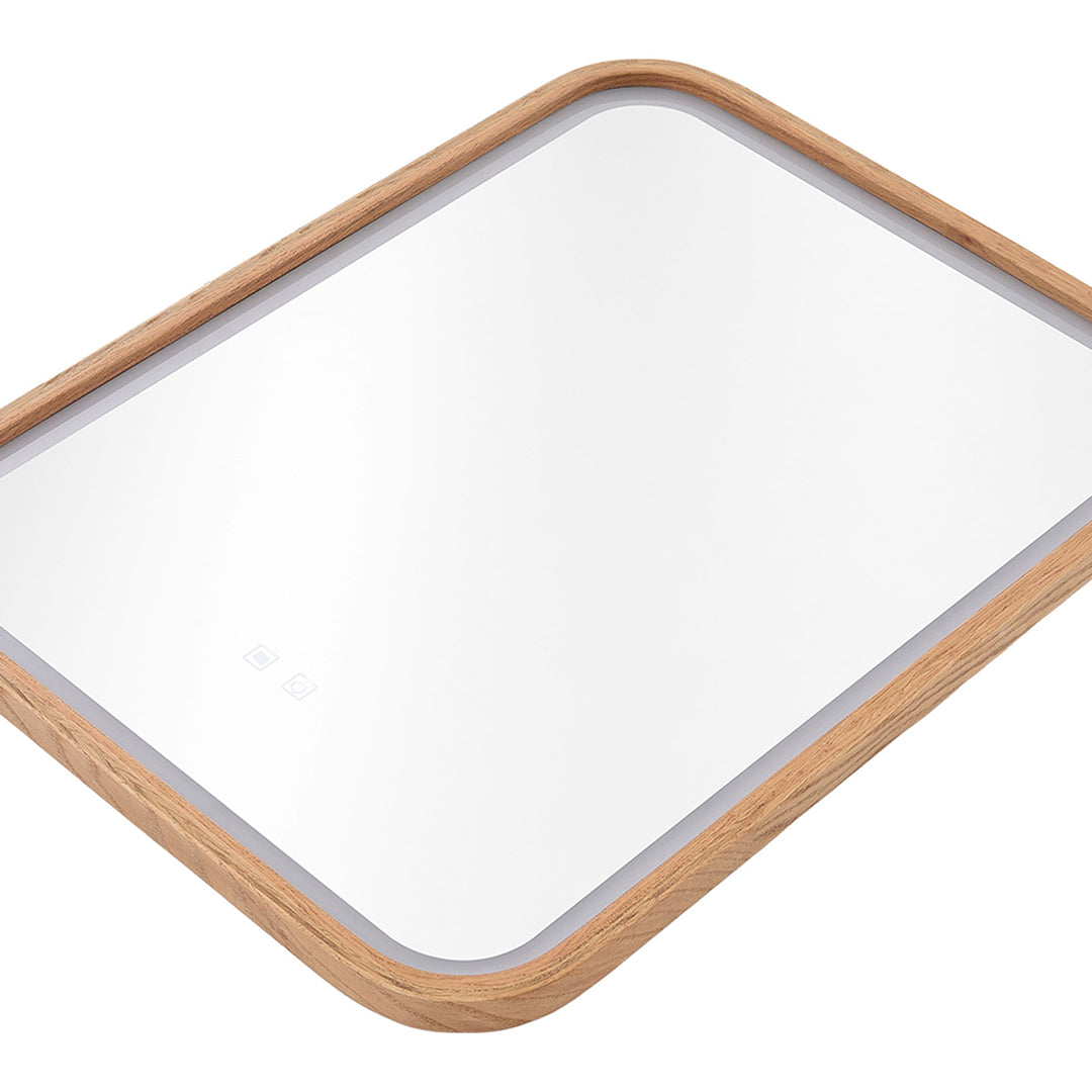 Wall-Mounted Bathroom Adjustable LED Vanity Mirror with Demister