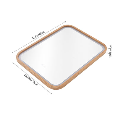 Wall-Mounted Bathroom Adjustable LED Vanity Mirror with Demister