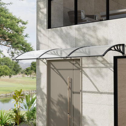 Outdoor Door Canopy Window Awning with Drainage Channel