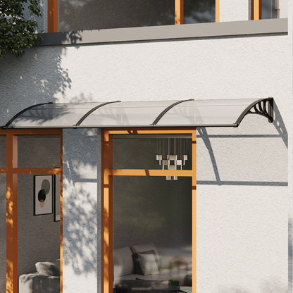 Outdoor Door Canopy Window Awning with Drainage Channel