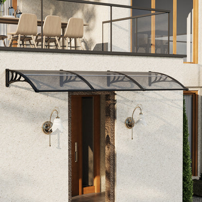 Outdoor Door Canopy Window Awning with Drainage Channel