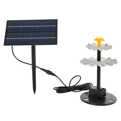 4W Solar Fountain Pump with Adjustable Solar Panel & 6 Nozzles