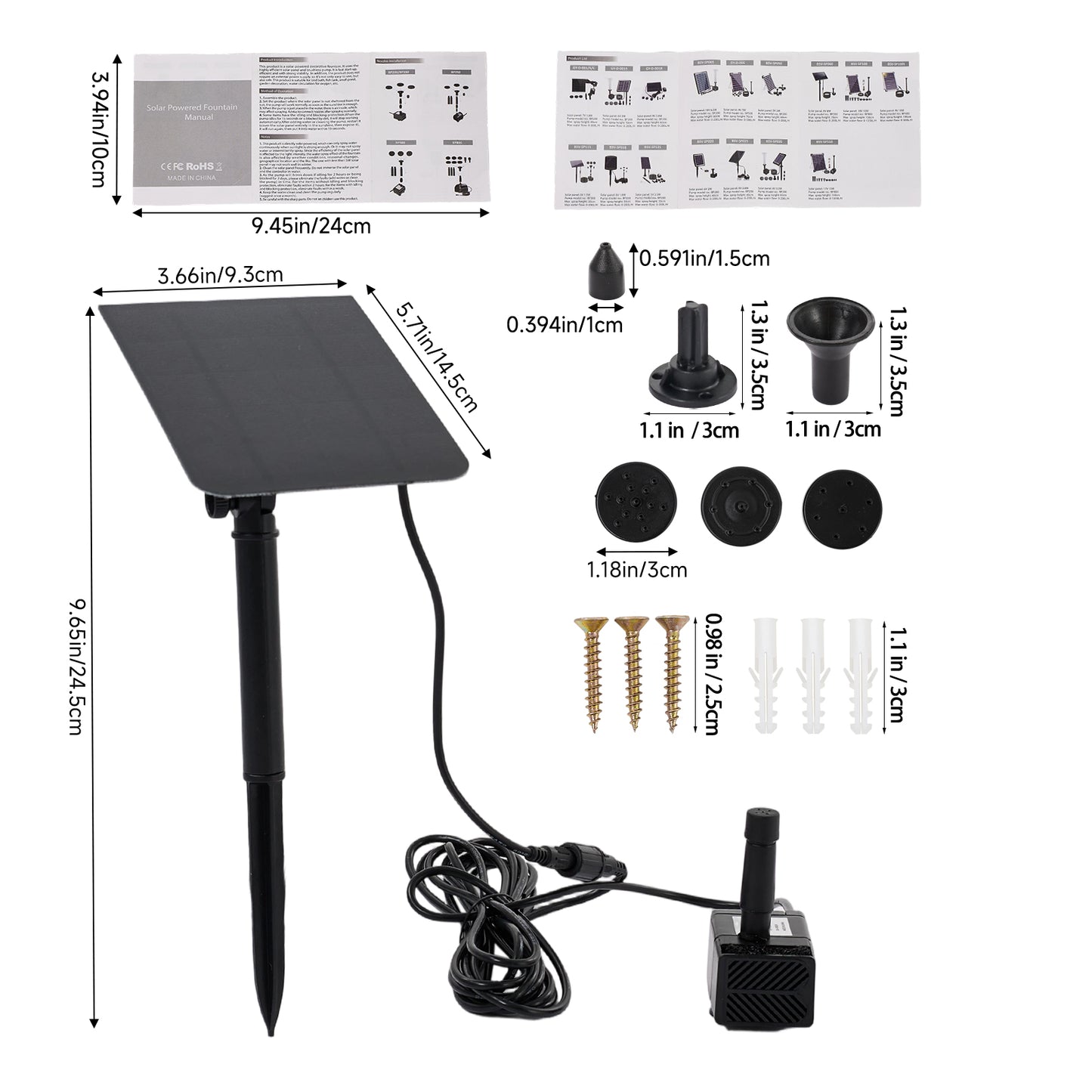 2.5W Solar Fountain Pump