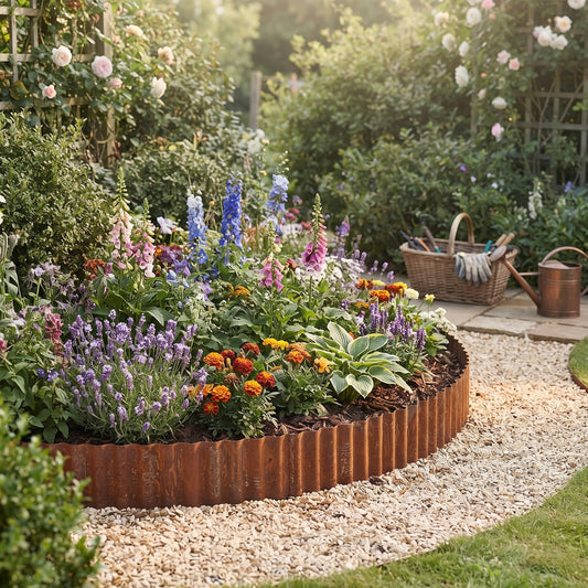 Corrugated Metal Garden Edging