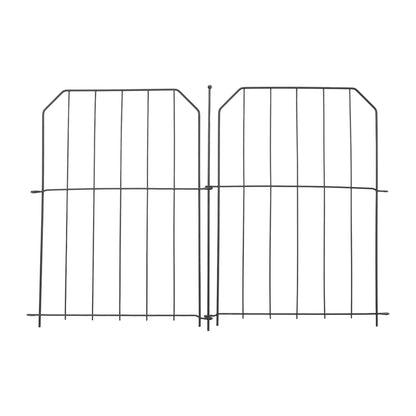 10-Pack Decorative Metal Garden Fence Panels