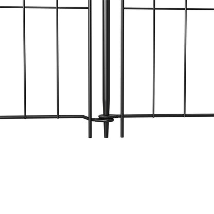 10-Panel Decorative Garden Fence Set
