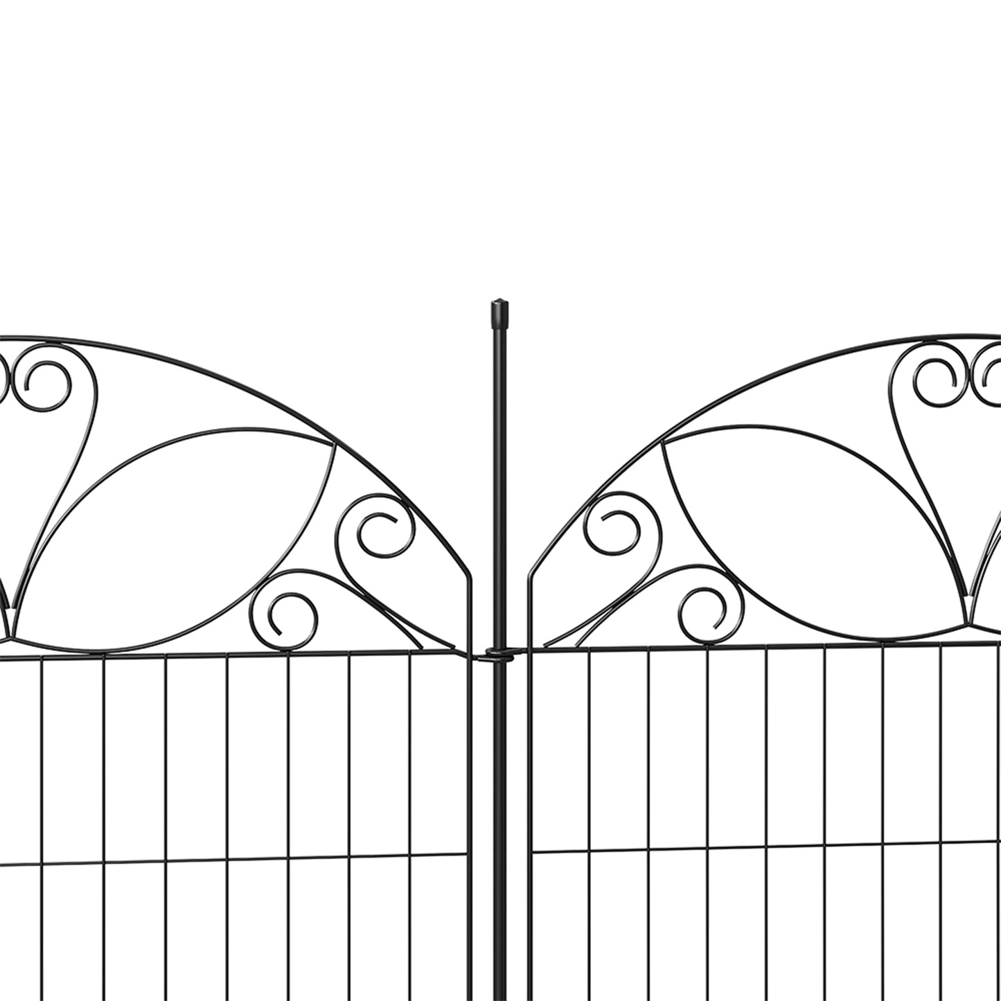 10-Panel Decorative Garden Fence Set