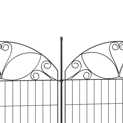 10-Panel Decorative Garden Fence Set