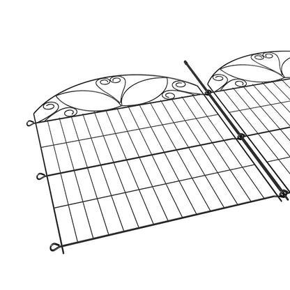 10-Panel Decorative Garden Fence Set