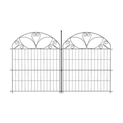 10-Panel Decorative Garden Fence Set