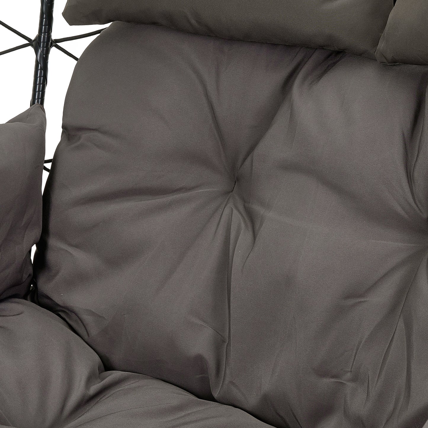 2-Seater Swing Hanging Egg Chair with Metal Stand