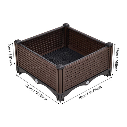 Plastic Raised Garden Bed Planter Box
