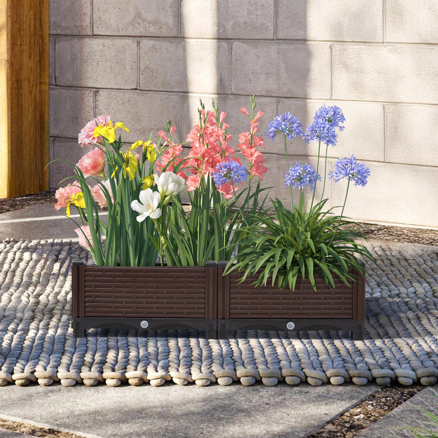Plastic Raised Garden Bed Planter Box