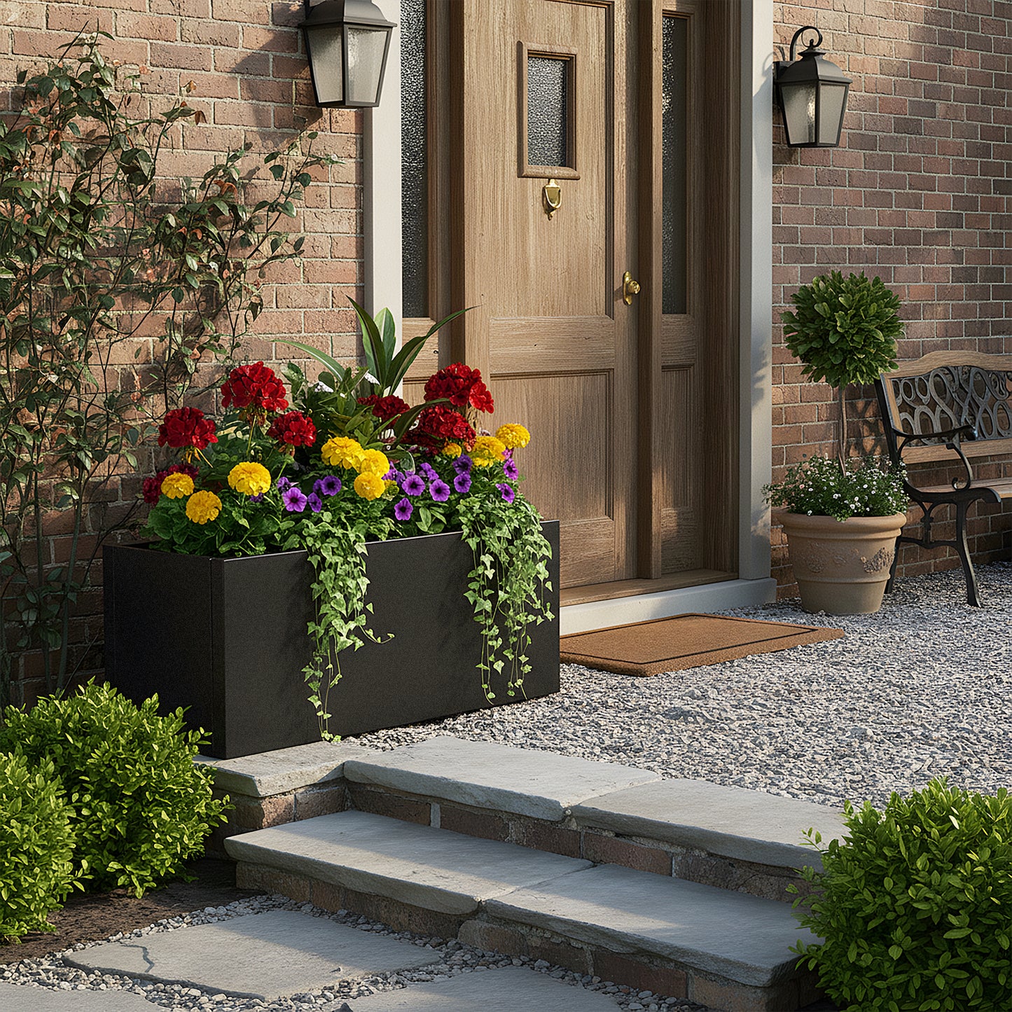 Metal Raised Garden Bed Planter Box