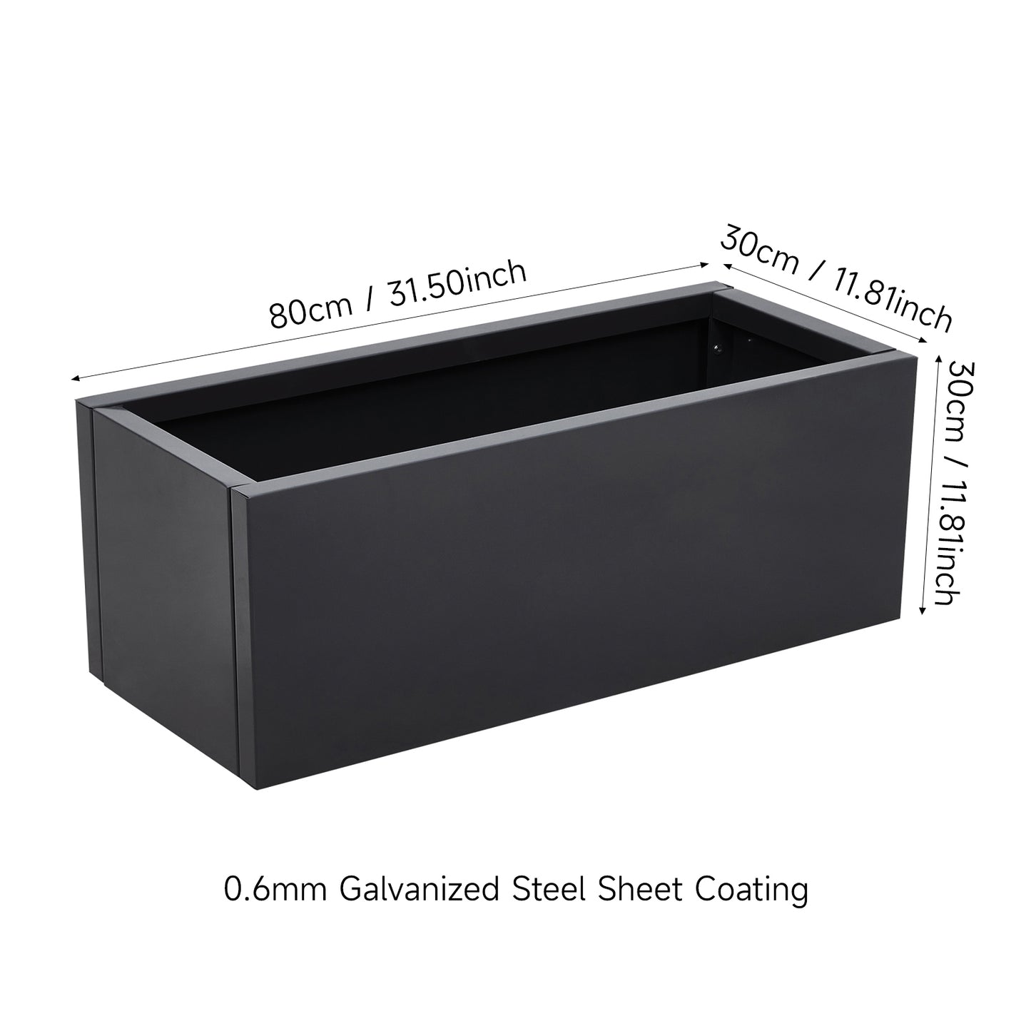 Metal Raised Garden Bed Planter Box