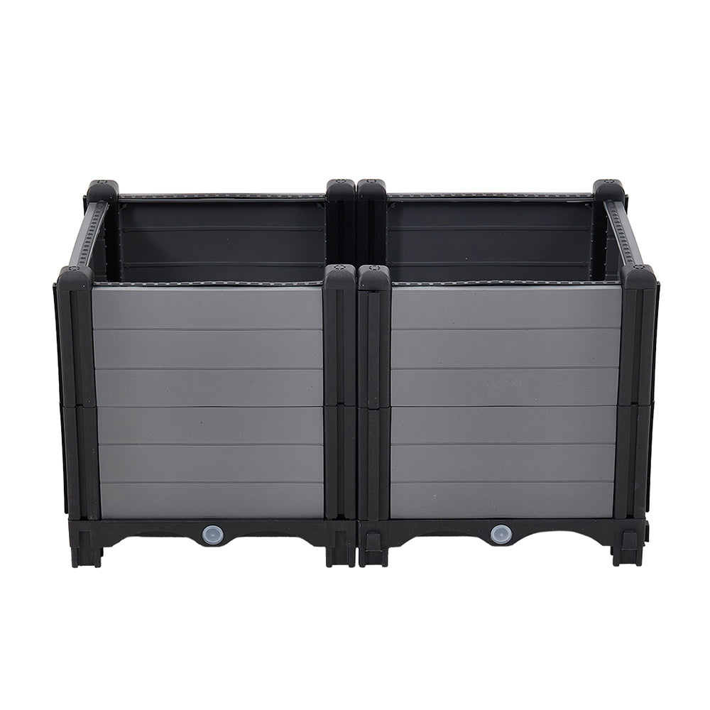 Plastic Raised Garden Bed Planter Box for Vegetables & Flowers