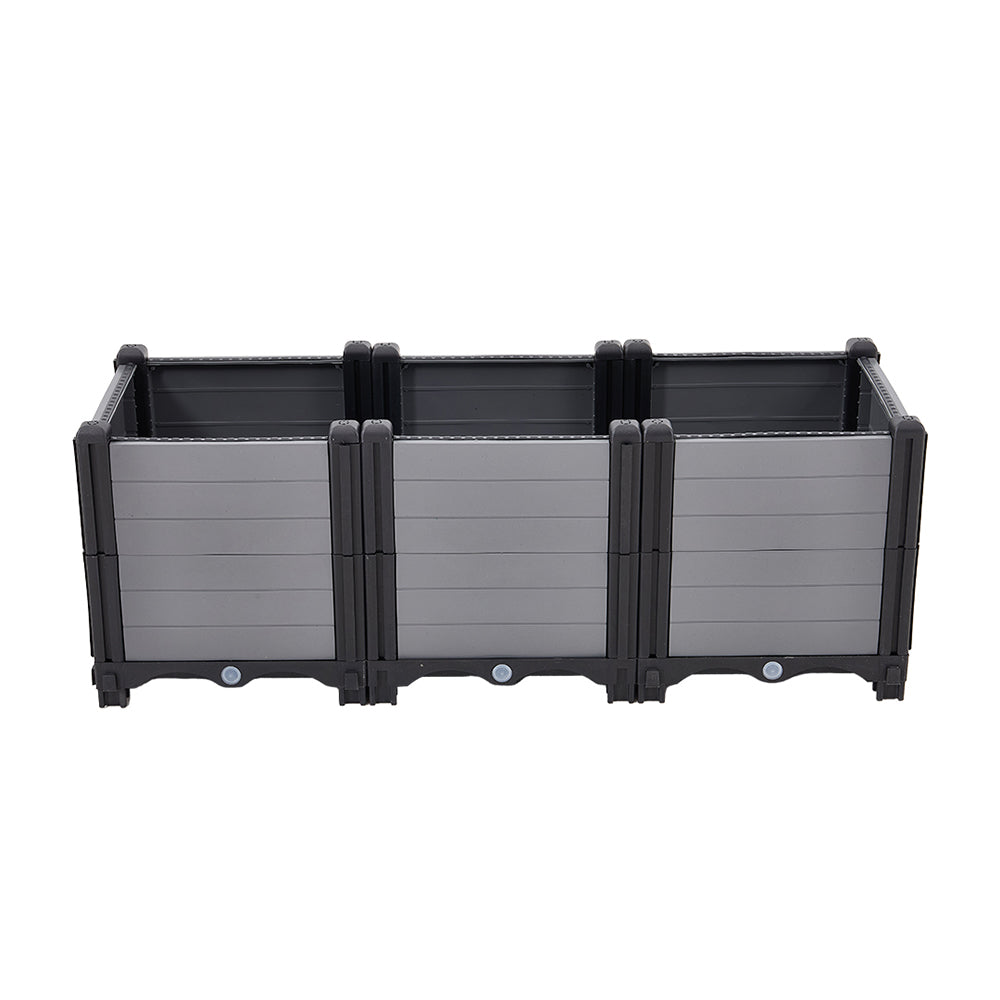 Plastic Raised Garden Bed Planter Box for Vegetables & Flowers
