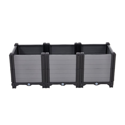Plastic Raised Garden Bed Planter Box for Vegetables & Flowers