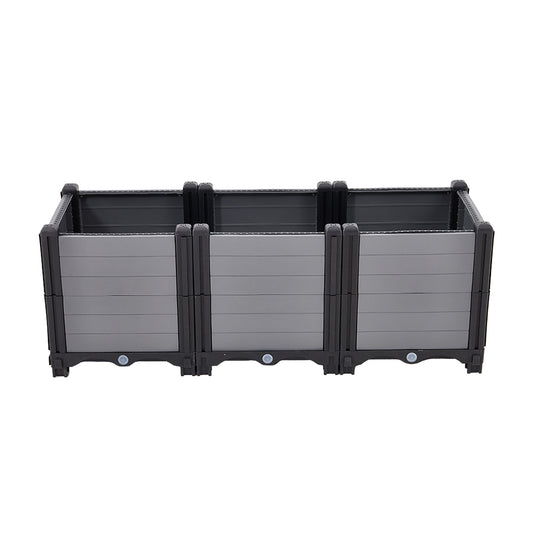 Plastic Raised Garden Bed Planter Box for Vegetables & Flowers